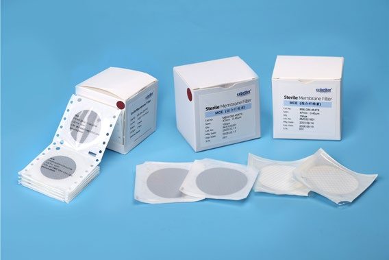 격자 MCE 멤브레인 (사진은 멸균 개별 포장 제품)